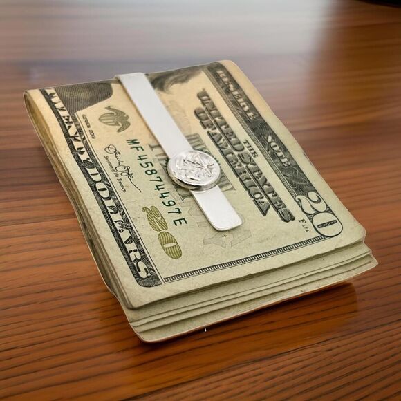 Georg Jensen Estate Money Clip Tie Clip Silver GJ32 - Picture 13 of 16